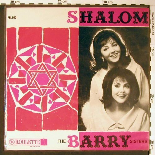 Barry Sisters: Shalom - ONLY COVER, Roulette (PRL 060), NL Typ: Cover Best.-Nr.: X5978 Preis: 4,00 Euro