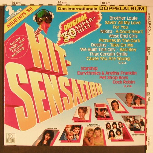 V.A.Hit-Sensation-Orig 30 SuperHits: Pet Shop Boys...Bonnie Tyler, Ariola (302 640-503), D, Foc, 1986 Typ: 2LP Best.-Nr.: X6065 Preis: 5,00 Euro