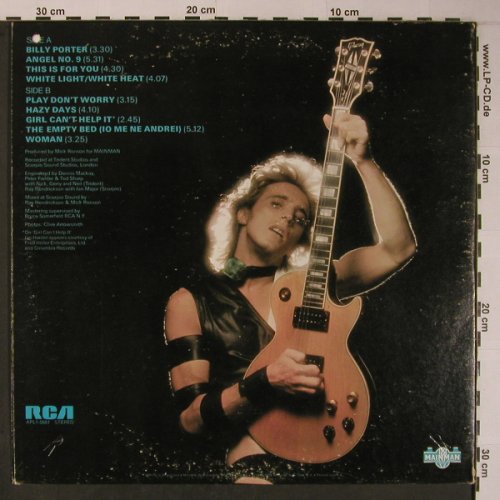 Ronson,Mick: Play Don't Worry, Foc, vg+/m-, RCA / Mainman (APL1-0681), US, co, 1975 Typ: LP Best.-Nr.: X6235 Preis: 15,00 Euro