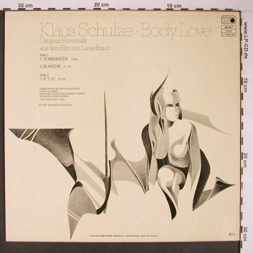 Schulze,Klaus: Body Love-Filmmusik, Ri, Metronome (60.047), D, 1977 Typ: LP Best.-Nr.: X6276 Preis: 11,50 Euro