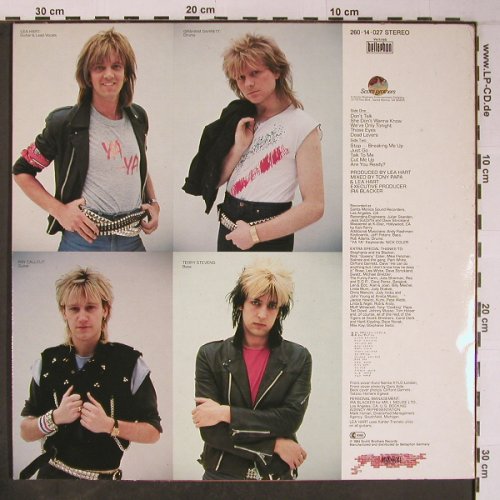 YA YA: Scarred, Rock'n'Roll Records(260 14 027), D, 1984 - LP - X6308 - 6,00 Euro