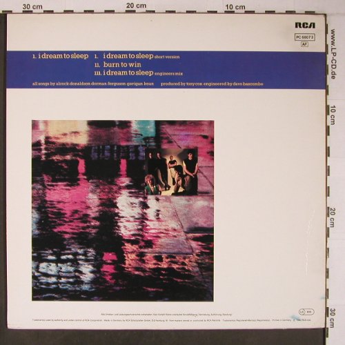 H2O: I dream to sleep  *2+1, RCA(PC 68073), D, 1983 - 12inch - X6314 - 3,00 Euro