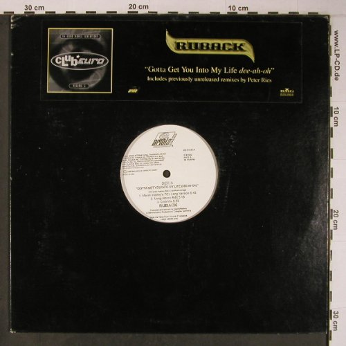 Ruback: Gotta get you into my Life dee-ah-o, Ariola (KD-51432), US, LC, 1996 Typ: 12" Best.-Nr.: X6328 Preis: 4,00 Euro