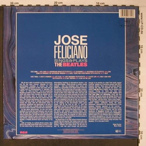 Feliciano,Jose: Sings & Plays The Beatles(new), RCA(NL89715), D, 1985 - LP - X6371 - 17,50 Euro