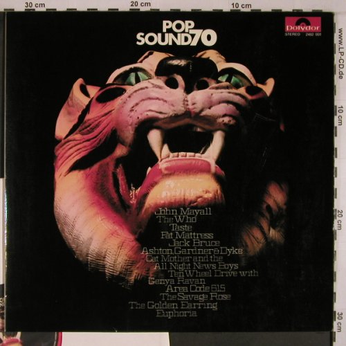 V.A.Pop Sound 70: Taste..Euphoria,OrangeVinyl, Foc, Polydor(2482 001), D, 12Tr., 1970 - LP - X6880 - 26,00 Euro