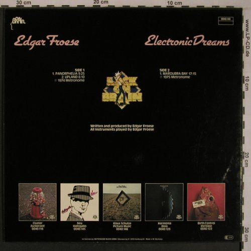 Froese,Edgar: Electronic Dreams(1975)-Mousecover, Brain(0040.148), D, Ri, 1979 - LP - X6917 - 40,00 Euro