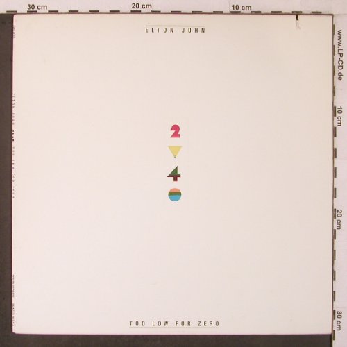 John,Elton: Too Low For Zero, Geffen(GHS 4006), US, Co, 1983 - LP - X7068 - 7,50 Euro