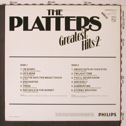 Platters: Greatest Hits Vol.2, Philips(9279 107), NL,  - LP - X7096 - 5,00 Euro