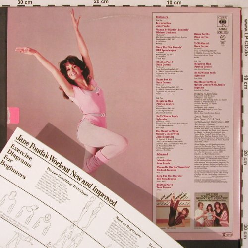 Fonda,Jane - Workout Record: New and Improved, Foc,Booklet, CBS(88640), NL, 1984 - 2LP - X7108 - 12,50 Euro