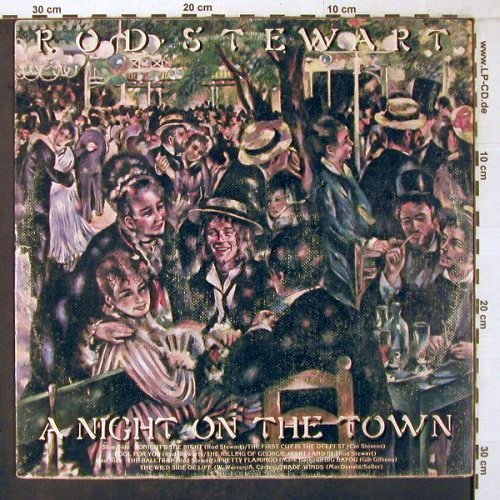 Stewart,Rod: A Night On The Town,Tee-Shirt flyer, WB (BS 2938), US, m-/vg+, 1976 Typ: LP Best.-Nr.: X7198 Preis: 7,50 Euro