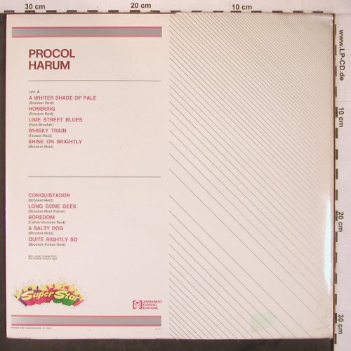 Procol Harum: Same, Foc, Booklet, Super Star (SU-1024), I, Ri Typ: LP Best.-Nr.: X7297 Preis: 7,50 Euro