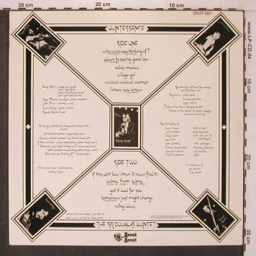 Sir Douglas Quintet: Quintessence, m-/vg+, Sonet (SNTF 881), UK, 1982 Typ: LP Best.-Nr.: X7335 Preis: 9,00 Euro