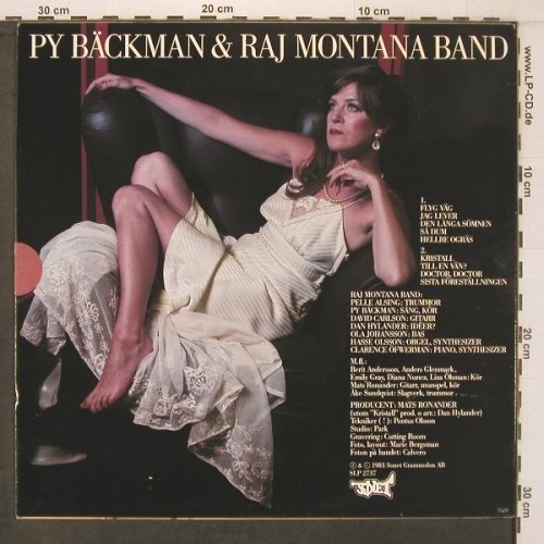 Bäckman,Py & Raj Montana Band: Sista Förestllningen, Sonet(SLP 2737), S, 1983 - LP - X7339 - 9,00 Euro