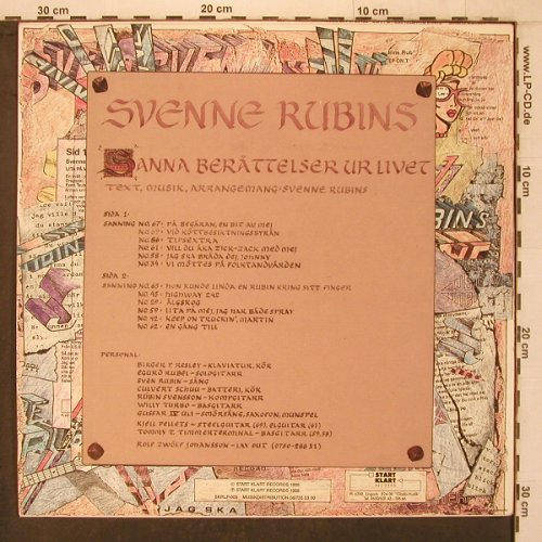 Svenne Rubin's: Sanna Berättelser Ur Livet, Start Klart (SKRLP-005), S, vg+/m-, 1988 Typ: LP Best.-Nr.: X7349 Preis: 9,00 Euro