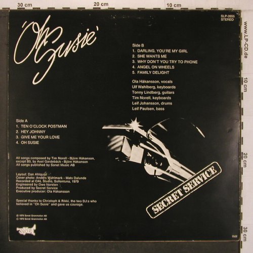 Secret Service: Oh Susie, Sonet (SLP-2655), S, 1978 Typ: 12" Best.-Nr.: X7351 Preis: 9,00 Euro