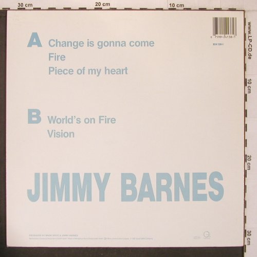 Barnes,Jimmy: For The Working Class Man,5Tr. EP, Geffen (924 138-1), D, 1987 Typ: LP Best.-Nr.: X7352 Preis: 5,00 Euro
