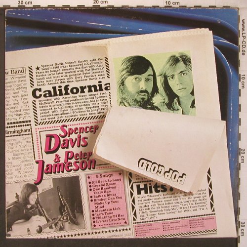 Davis,Spencer & Peter Jameson: Pop Gold(70), DSC, m-/vg+, UA(34 441 6), D,  - LP - X7383 - 6,00 Euro