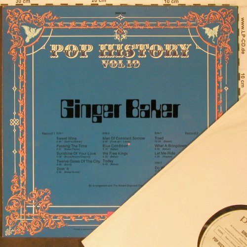 Baker,Ginger: Pop History Vol.10. Only rec 1/2, Polydor,Musterplatte (2478 009), D, 1970 Typ: LP Best.-Nr.: X7412 Preis: 6,00 Euro