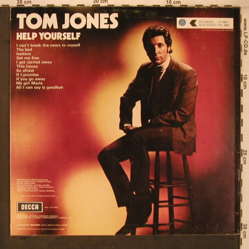 Jones,Tom: Help Yourself, Decca(SKL 4982), UK, 1968 - LP - X7447 - 9,00 Euro