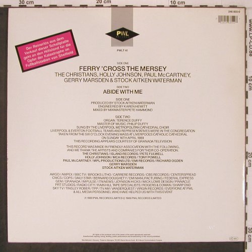 V.A.Ferry'Cross The Mersey: Christians,Holly Johnson,McCartney, PWL (246 855-0), D, 1989 Typ: 12" Best.-Nr.: X7682 Preis: 3,50 Euro