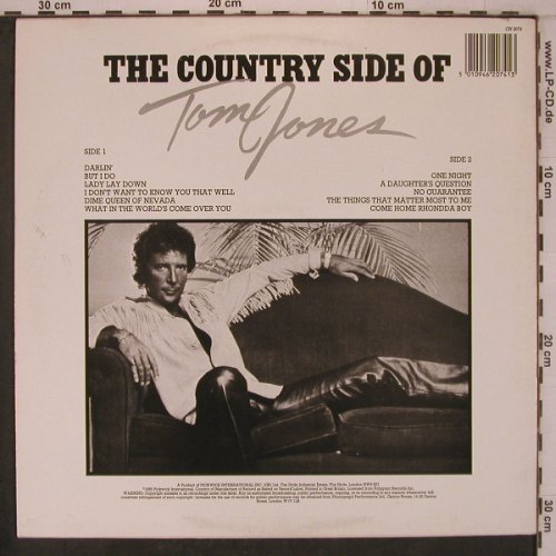 Jones,Tom: The Country Side of, Contour(CN 2074), UK, 1985 - LP - X7753 - 6,00 Euro