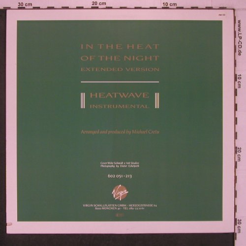 Sandra: In the Heat of the Night,ext.+1, Virgin (602 051-213), D, 1985 Typ: 12" Best.-Nr.: X7784 Preis: 4,00 Euro