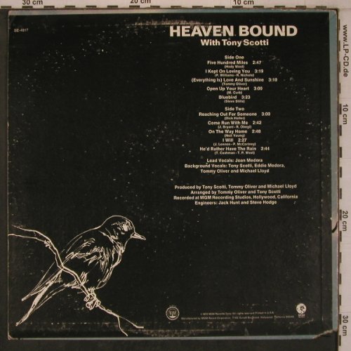 Heaven Bound: with Tony Scotti, m-/vg+, MGM(SE-4817), US, CO, 1972 - LP - X7845 - 7,50 Euro