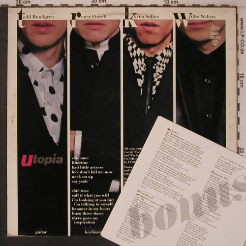 Utopia: Same, m-/vg+, 5 Tr. Bonus EP, Epic(EPC 25207), NL, 1982 - LP - X7892 - 9,00 Euro