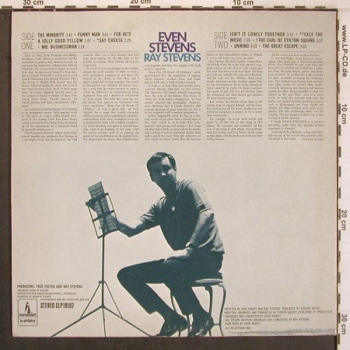 Stevens,Ray: Even Stevens, Monument (SLP 18102), US, 1968 Typ: LP Best.-Nr.: X7935 Preis: 9,00 Euro
