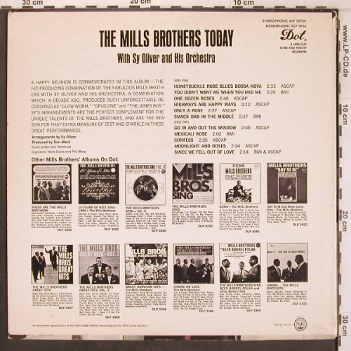 Mills Brothers: With Sy Oliver and his Orch., Dot(DLP 25766), US, m-/VG+,  - LP - X7972 - 9,00 Euro