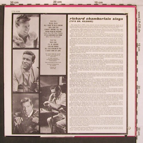 Chamberlain,Richard: sings ( TV Dr. Kildare), MGM(SE-4088), US, 2x co, 1963 - LP - X7993 - 9,00 Euro