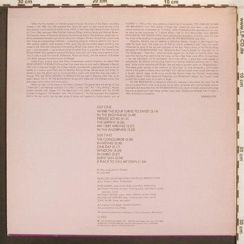 Genesis: In The Beginning, London(LC 50006), US, 1977 - LP - X8169 - 14,00 Euro