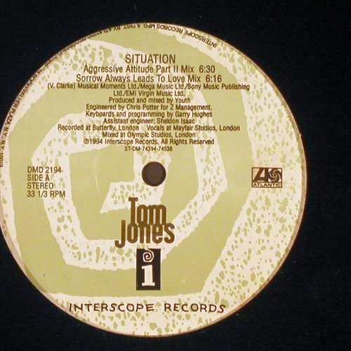 Jones,Tom: Situation*3+2, Interscope(DMD 2194), US, LC, 1994 - 12inch - X8185 - 5,00 Euro