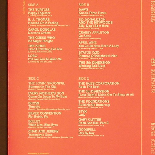 V.A.Harmony: Turtles,Kinks,April Wine,StatusQ..., RCA(DPL2-1059), US, vg+/m-, 1976 - 2LP - X8244 - 6,00 Euro