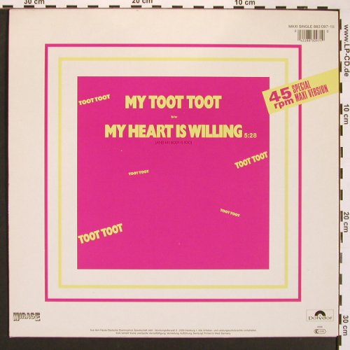 Knight,Jean: My Toot Toot+1, Mirage(883 097-1), D, 1985 - 12inch - X8307 - 4,00 Euro