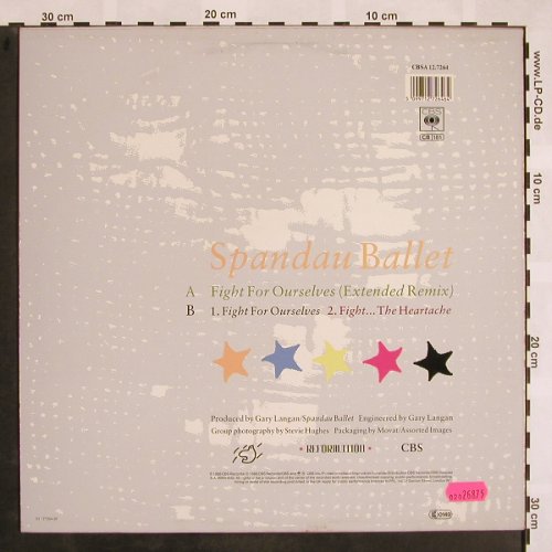 Spandau Ballet: Fight*2 / For Ourselves, CBS (12.7264), NL, 1986 Typ: 12" Best.-Nr.: X831 Preis: 1,00 Euro