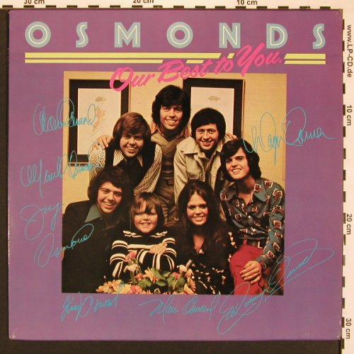Osmonds: Our Best To You, MGM Super (2315 300), D, 1973 Typ: LP Best.-Nr.: X8335 Preis: 7,50 Euro