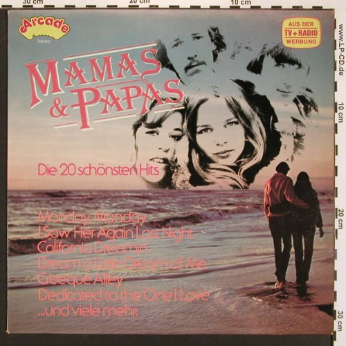 Mamas & Papas: Die 20 Schönsten Hits, Arcade(ADE G 40), D, 1978 - LP - X8344 - 5,00 Euro