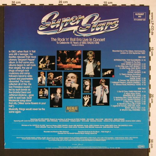 V.A.Super Stars The R'n'R Era: Live In Concert, 16 Tr., Facts, Avenue BBC Radio One(6.25487), D, 1983 - LP - X8409 - 5,00 Euro