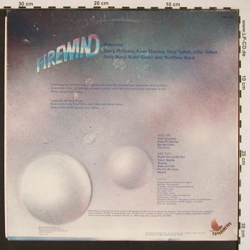 Firewind: A Contemporary Dramatic Musical, Sparrow(SPR-1004), US, 1976 - LP - X8525 - 5,00 Euro
