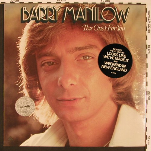Manilow,Barry: This One's For You, FS-New, Arista(4090), US, 1976 - LP - X8569 - 9,00 Euro