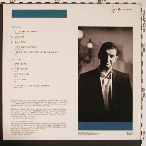 Nail,Jimmy: Take It Or Leave It, Virgin (208 099-630), D, 1986 Typ: LP Best.-Nr.: X8579 Preis: 5,00 Euro
