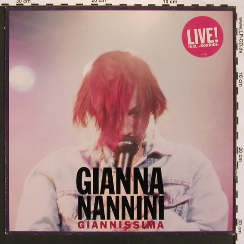 Nannini,Gianna: Giannissima, Metronome (511 269-1), D, 1991 Typ: LP Best.-Nr.: X8604 Preis: 7,50 Euro