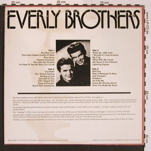 Everly Brothers: 2 Records Set, GRT(), US, co, 1974 - 2LP - X8645 - 7,50 Euro