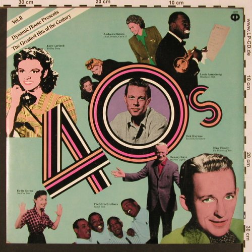 V.A.Dynamic House pres. 40s: The Greatest Hits of the Century, MCA (34893), US, Vol.2 Typ: LP Best.-Nr.: X8694 Preis: 5,00 Euro