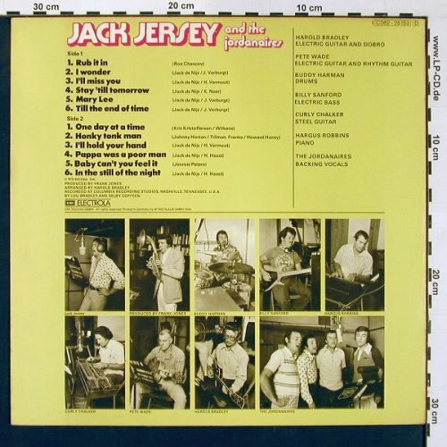 Jersey,Jack & Jordanaires: I Wonder, EMI(C062-25153), D, 1975 - LP - X8721 - 7,50 Euro