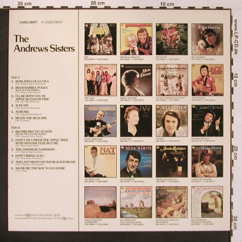 Andrews Sisters: Same, MFP (1A022-58097), NL, 1982 Typ: LP Best.-Nr.: X8832 Preis: 5,00 Euro