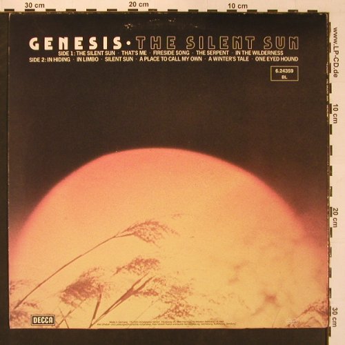 Genesis: The Silent Sun, m-/vg+, Decca(6.24359 BL), D, 1980 - LP - X8857 - 6,00 Euro
