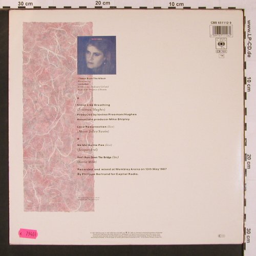 Moyet,Alison w. David Freeman: Sleep Like Breathing+3 (live), CBS(651112 9), NL, 1987 - 12inch - X8873 - 4,00 Euro