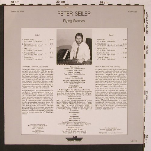 Seiler,Peter: Flying Frames, IC (KS 80.057), D, 1986 Typ: LP Best.-Nr.: X8874 Preis: 9,00 Euro